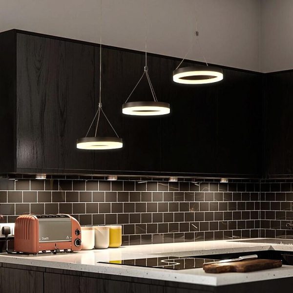 3 Circles Dimmable LED Adjustable Modern Chandeliers Pendant Light - Image 5