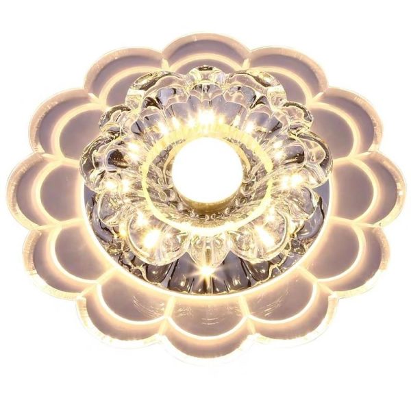 Flower Effect Entryway Lighting Crystal Metal LED Flush Mount Ceiling Light for Baby Kids - Image 9