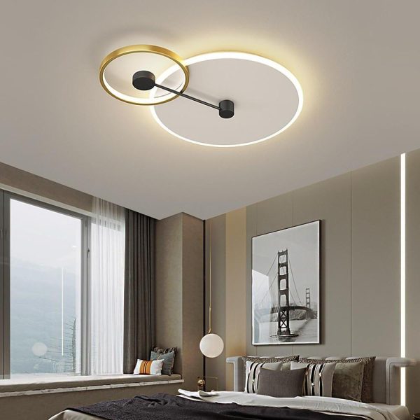 Geometrical Circles Dimmable LED Modern Flush Mount Ceiling Lights Pendant - Image 3