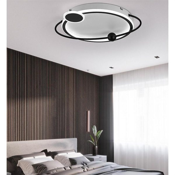 Oval Shaped Bedroom Flush Mount Lighting Unique LED Ceiling Lights - Image 6