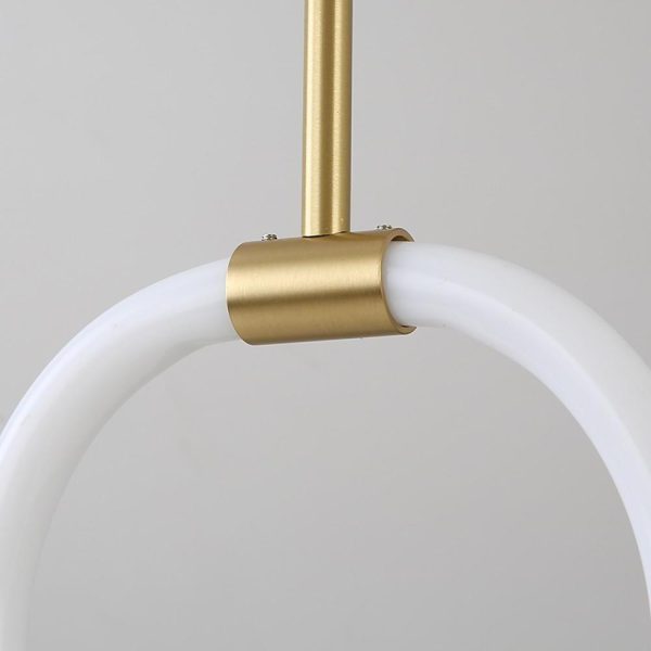 Circle LED Gold Modern Pendant Light Hanging Lamp Island Lights Chandelier - Image 6