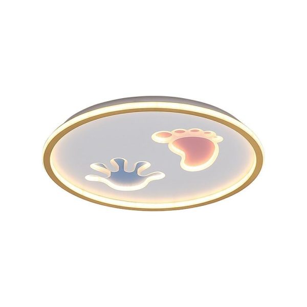 Hand and Foot Print LED Modern Flush Mount Lighting Ceiling Lights Hanging Light - Image 7