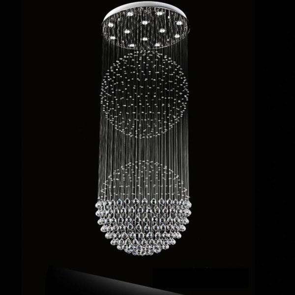 Double Sphere Metal Crystal Rustic Chandeliers Contemporary Chandeliers - Image 7