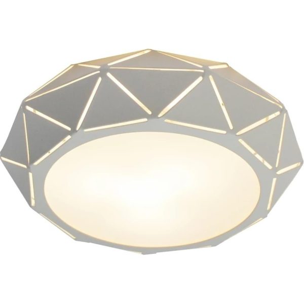 Geometric Drum Shaped LED Modern Flush Mount Lighting Ceiling Lights - Image 11