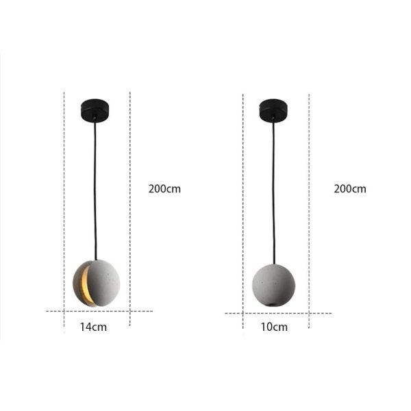 Vintage Cerami Pendant Light Unique Pendant Lighting LED Ceiling Light - Image 10