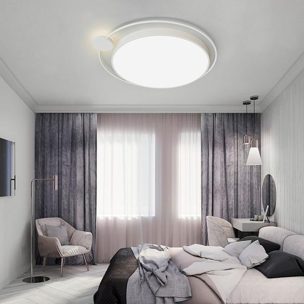 Circular Dimmable LED Nordic Flush Mount Light Ceiling Light Fixtures - Image 2