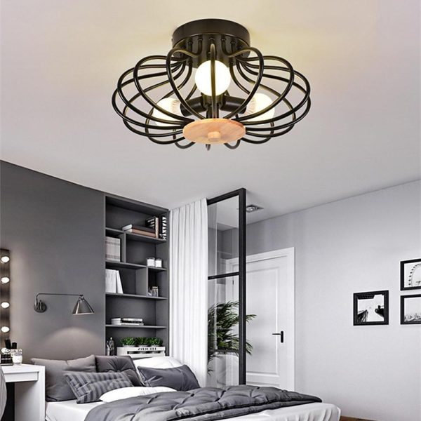 Globes Metal Intricate Modern LED Flush Mount Ceiling Light for Bedroom - Image 4