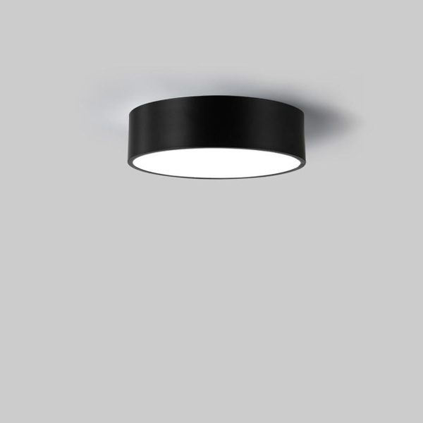 Thick Cylindrical LED Black Modern Ceiling Lights Flush Mount Light - Image 5