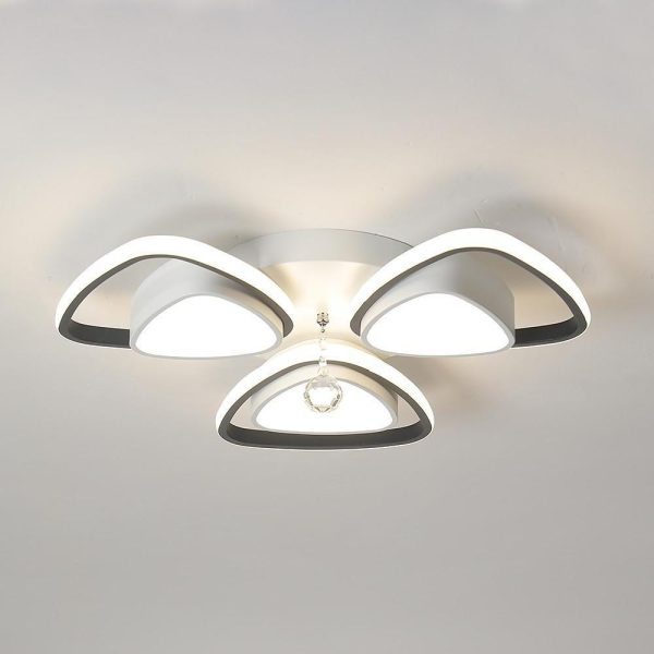 Unique Geometric LED Flush Mount Ceiling Light for Hallway Entryway - Image 7