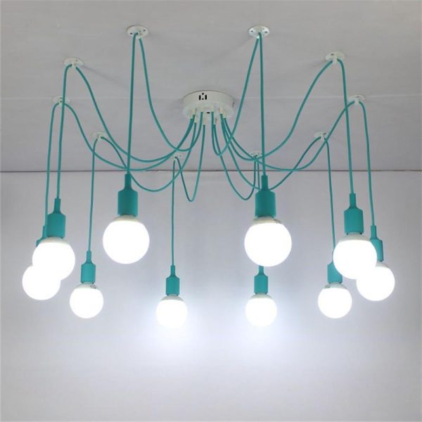 Cluster Spider Pendant Lighting 10-heads DIY Adjustable Ceiling Lights - Image 10