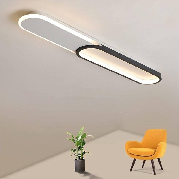 2 Rectangle Flush Mount Ceiling Light Minimalist LED Light - Image 2