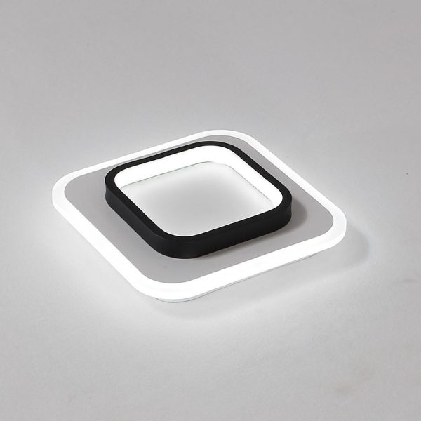 2 Light Square Flush Mount Ceiling Light LED Light - Image 3