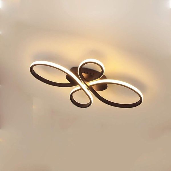 Intertwined Flower Shaped LED Modern Ceiling Light Flush Mount Lighting - Image 6