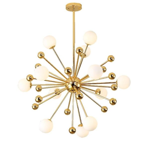 Modern Nordic Cluster Sputnik Chandelier Globe Glass Bubble Chandelier 12 Bulbs - Image 6