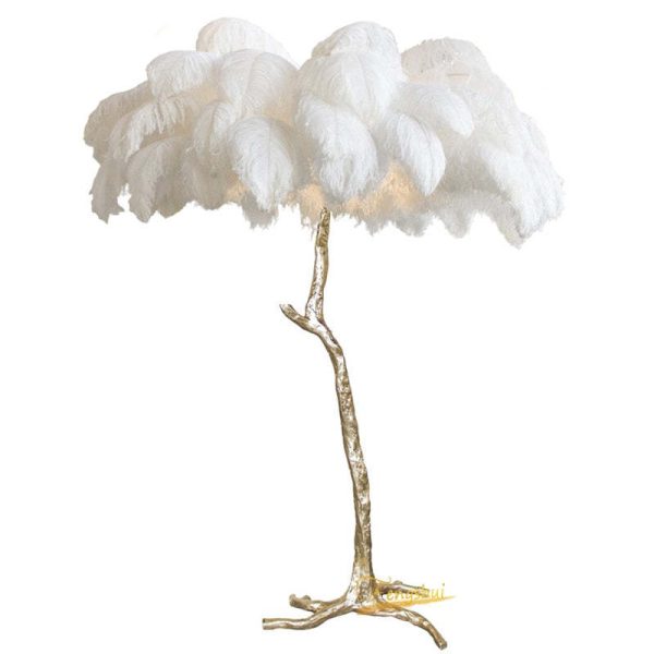 O'Moore Nordic Luxury Unique Ostrich Feather Floor Lamp/Table Lamp - Image 19