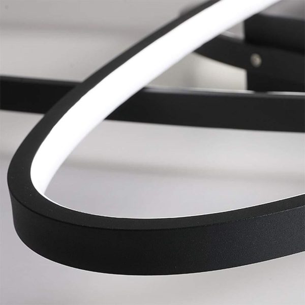 Overlapping Oval LED Modern Ceiling Light Flush Mount Lighting Ceiling Lamp - Image 10