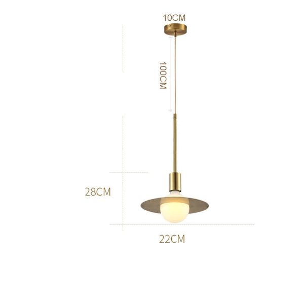 Ball-shaped LED Gold Modern Pendant Lighting Hanging Ceiling Lights - Image 5