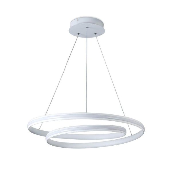 18'' Spiral-shaped LED Dimmable White Modern Adjustable Pendant Lights - Image 6