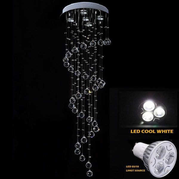 Modern Spherical Crystal Contemporary Chandeliers - Image 3