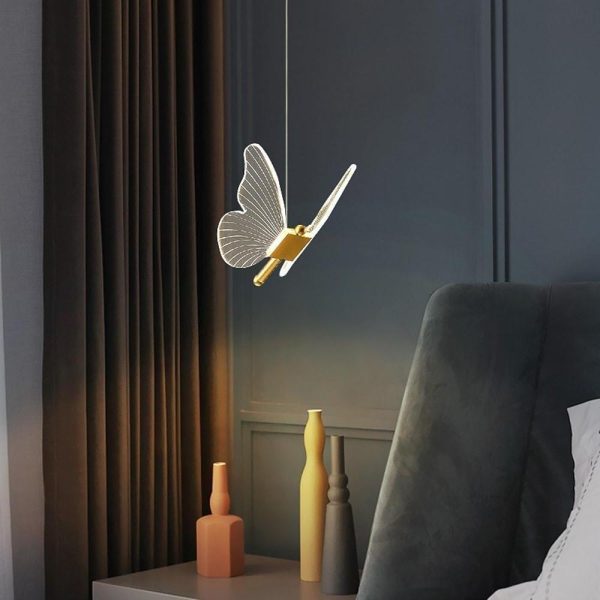 Butterflies Shaped LED Nordic Pendant Light Hanging Lamp Island Lights - Image 2