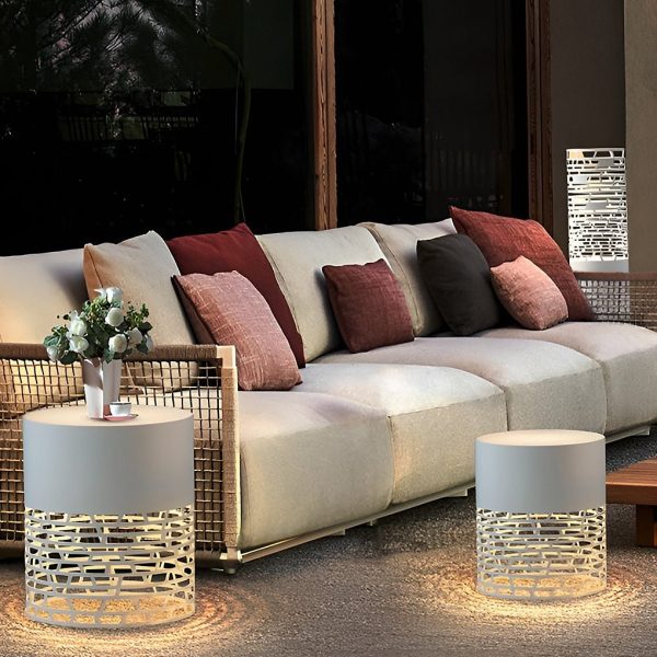 Creative Hollow Outdoor Post Lights Garden Lights Outside Lights Pole Lamp - Image 2