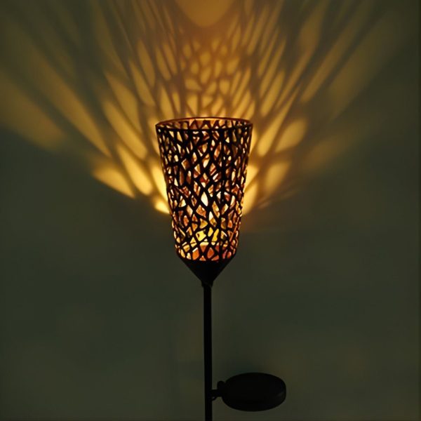 Vintage Red Wine Glass Solar LED Garden Lights Enchanting Outdoor Ambiance - Image 6