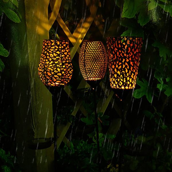 Vintage Red Wine Glass Solar LED Garden Lights Enchanting Outdoor Ambiance - Image 5
