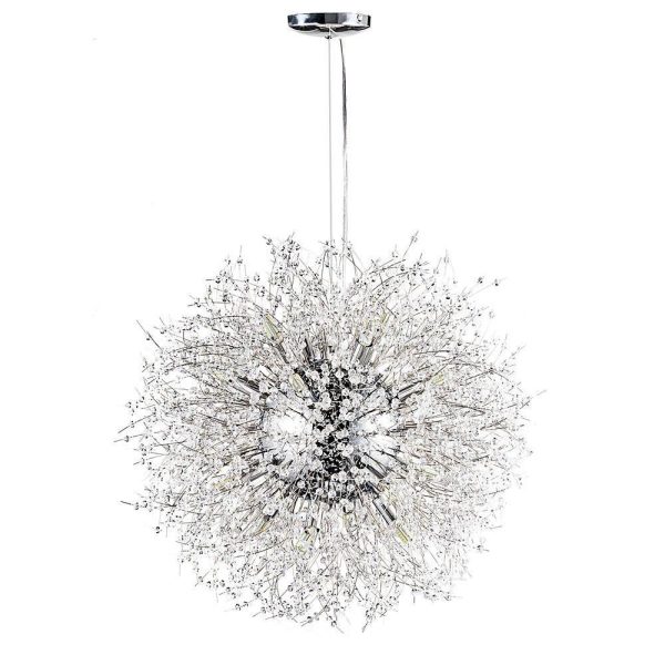 Round Design Crystal Metal LED Antique Chandeliers Kitchen Pendant Lighting - Image 4