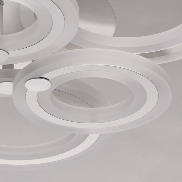 Multi Circles Dimmable LED Modern Ceiling Lights Flush Mount Lighting - Image 22