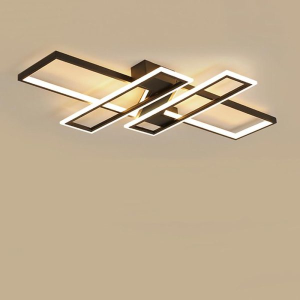 4 Rectangle LED Modern Ceiling Lights Flush Mount Lighting Ceiling Lamp - Image 4