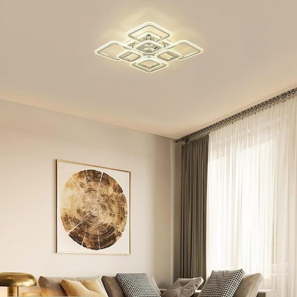5 Square LED Modern Ceiling Lights Fixture Flush Mount Lighting Ceiling Lamp - Image 5