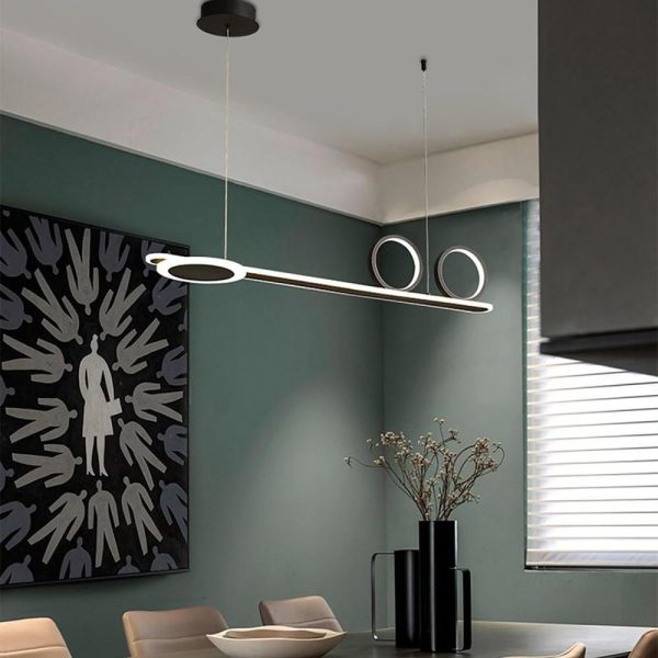 3 Circles Linear Design LED Modern Pendant Lighting Chandeliers - Image 4