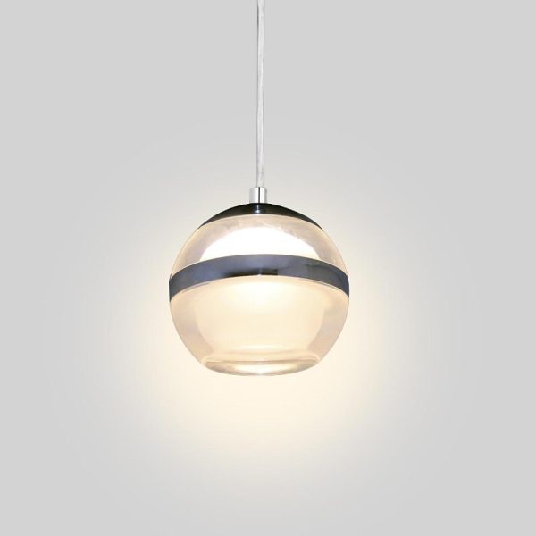 Spherical Acrylic Metal LED Modern Pendant Lights Kitchen Island Lighting - Image 5
