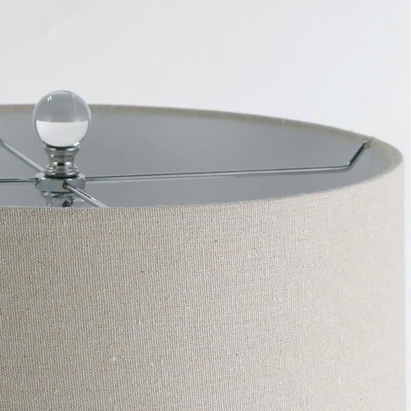 25 inch Light-Through Stacked Spheres Crystal Table Lamp - Image 7