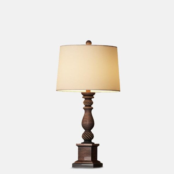 24 inch Rustic Bronze Resin Traditional Table Lamp - Image 6