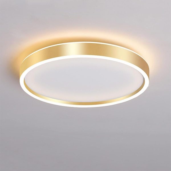 Circular Minimalist Metal Flush Mount Light Fixtures LED Living Room Ceiling Lights - Image 6