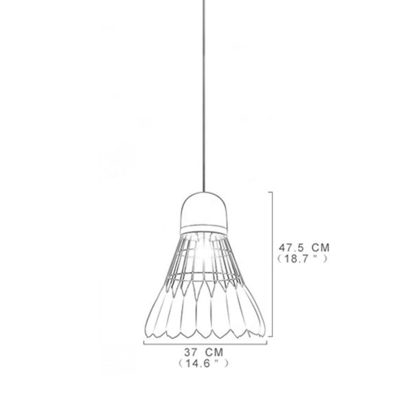 1 Bulb Industrial Pendant Lamp Metal Mini Geometrical Kitchen Pendant Lighting - Image 3