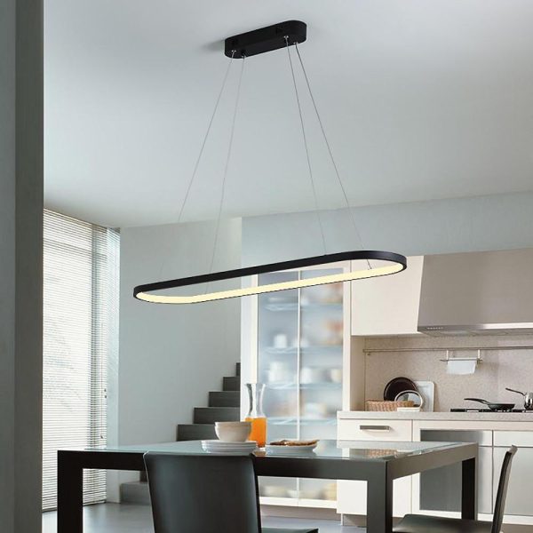 Linear Rectangle Chandelier LED Dining Room Chandeliers - Image 2