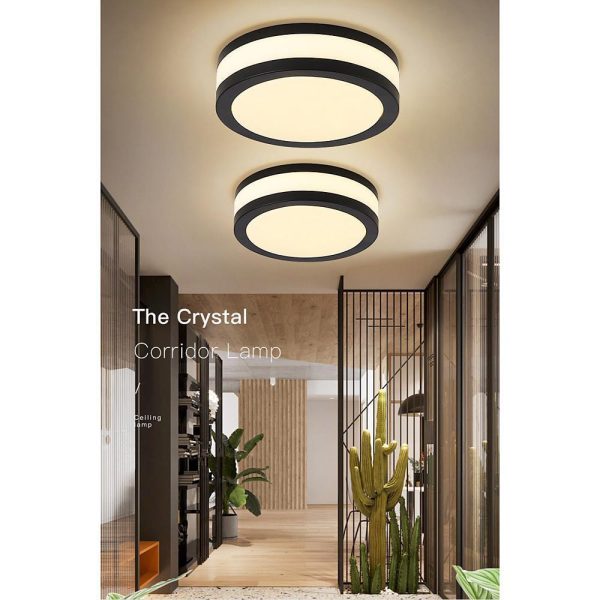 Thick Round Flush Mount Light Fixture Modern LED Ceiling Light - Image 4