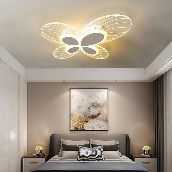Butterflies Shaped Dimmable LED Nordic Flush Mount Lighting Ceiling Light - Image 2