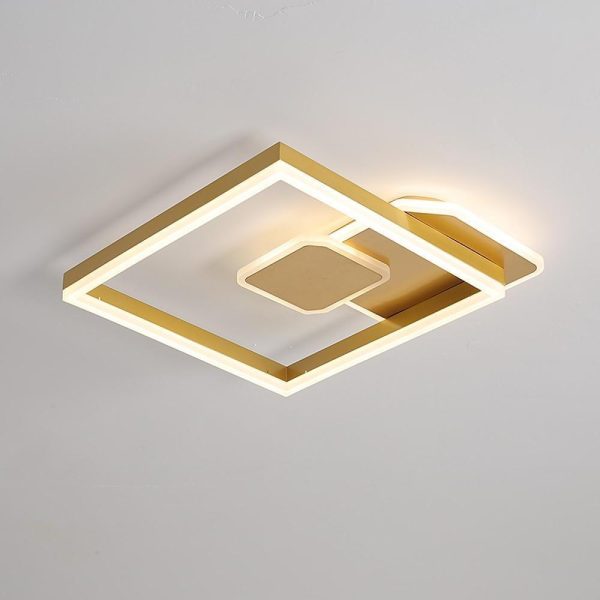 Abstract Square Dimmable LED Modern Flush Mount Lighting Ceiling Lights - Image 5