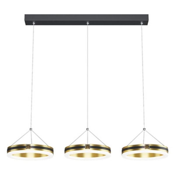 3 Circles Dimmable LED Modern Chandeliers Pendent Lighting Ceiling Lamp - Image 4