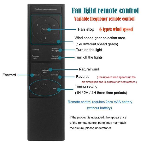 3 Bladed Farmhouse Retractable Ceiling Fan with Light - Image 8