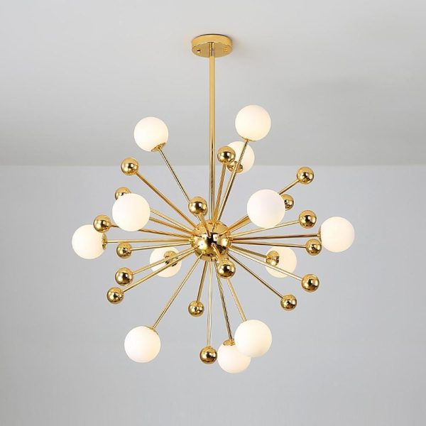 Modern Nordic Cluster Sputnik Chandelier Globe Glass Bubble Chandelier 12 Bulbs - Image 4