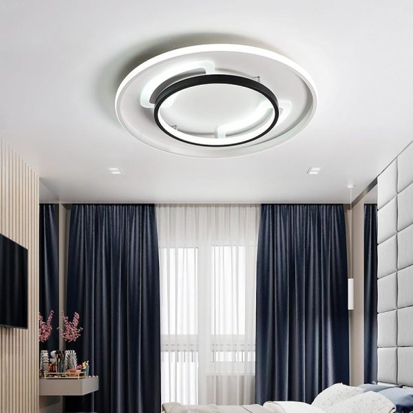 Circle Modern Bedroom Flush Mount Lighting LED Ceiling Lights - Image 2