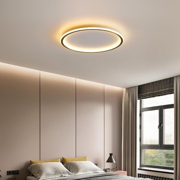 Circle Design Minimalist Nordic Integrated LED Flush Mount Ceiling Light - Image 4