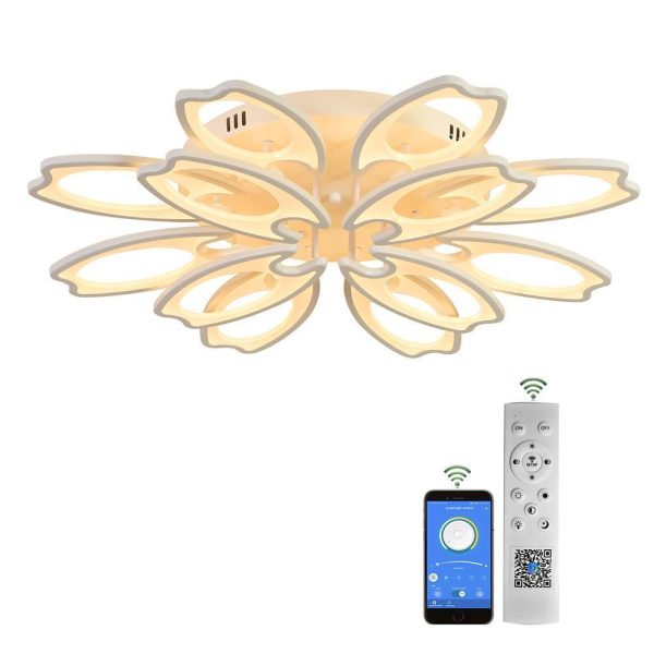 Flower Novelty Flush Mount Ceiling Light Fixtures Modern LED Ceiling Light - Image 15