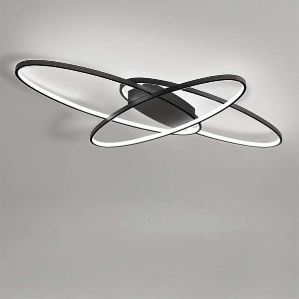Overlapping Oval LED Modern Ceiling Light Flush Mount Lighting Ceiling Lamp - Image 6
