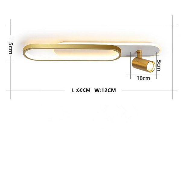 Spotlight Rectangles Metal Modernist Style Design Flush Mount Lighting LED Ceiling Light - Image 7