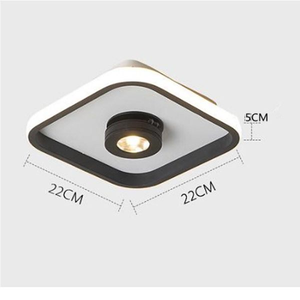 Rounded Square Adjustable Circular Spotlight LED Modern Ceiling Lights - Image 4